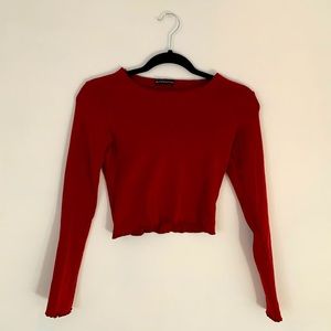 Brandy Melville Red Long Sleeve